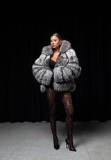 Pelliccia in volpe Silver Fox modello Cloud