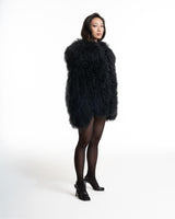 Pelliccia Mongolia Nera