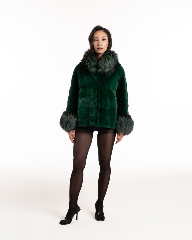 Pelliccia di Visone Verde