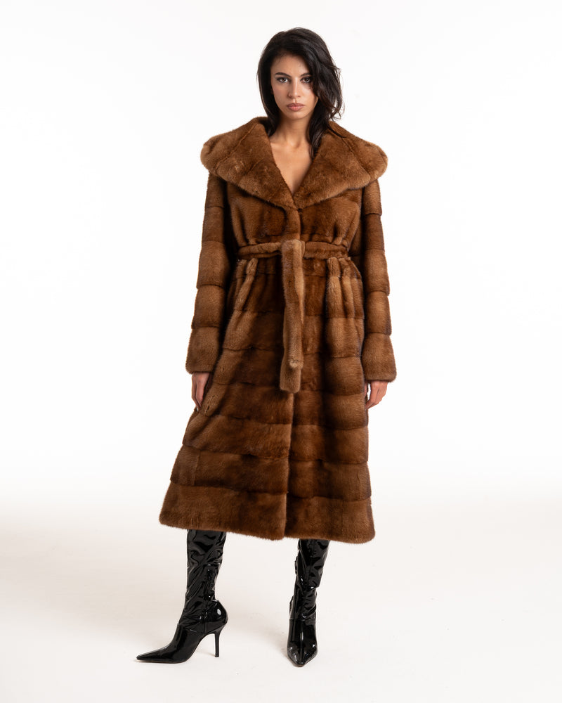 Pelliccia di Visone Marrone