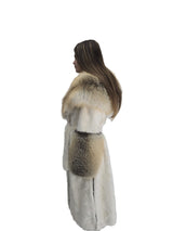 cappotto bianco visone
